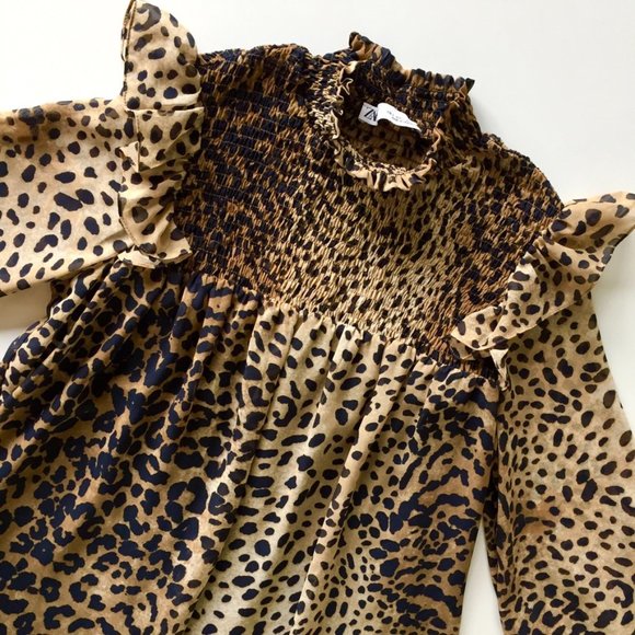 Zara - Leopard print Baby Doll Dress - XS/S - Picture 1 of 9